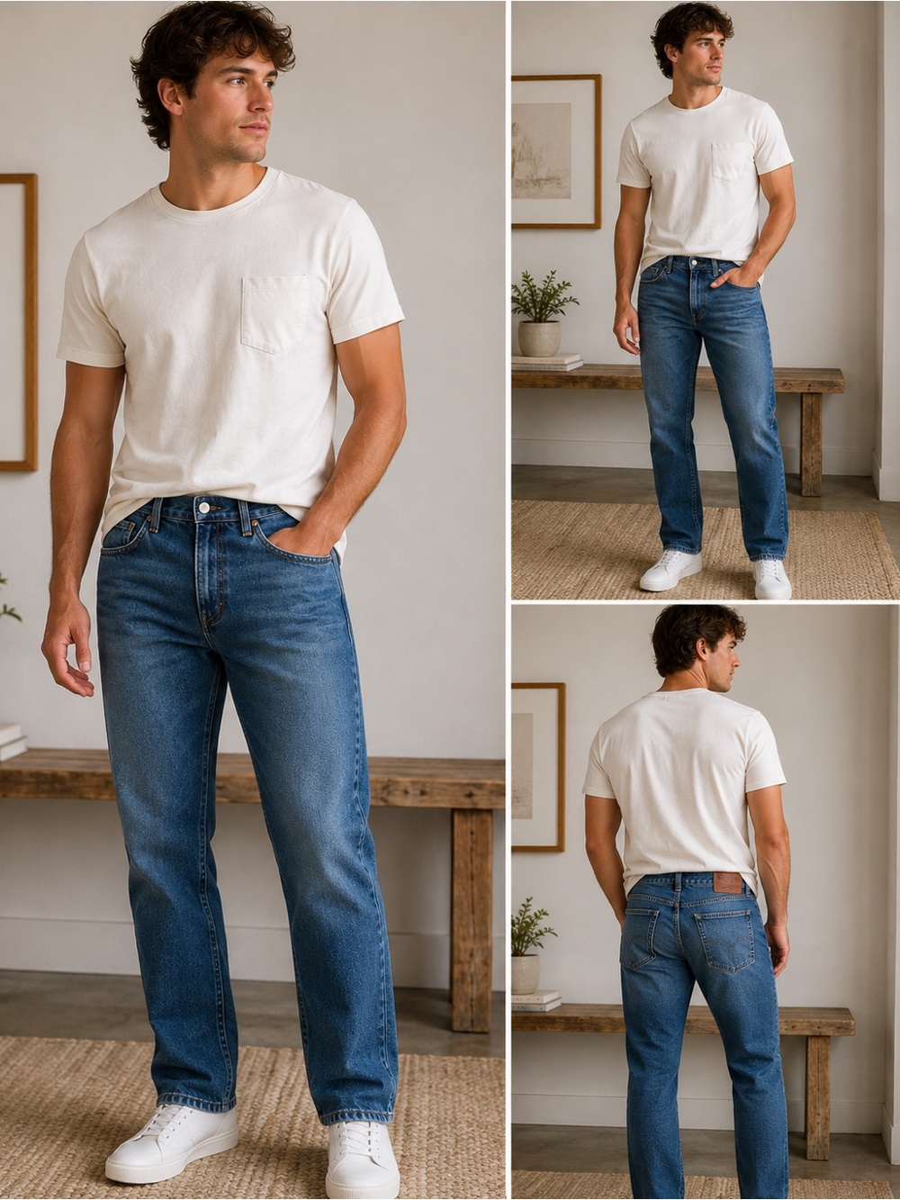 Hollister Classic Straight Jeans Men’s 32x34 Medium Wash Denim